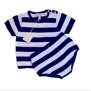 Nautical Baby Sweater Knit Set
